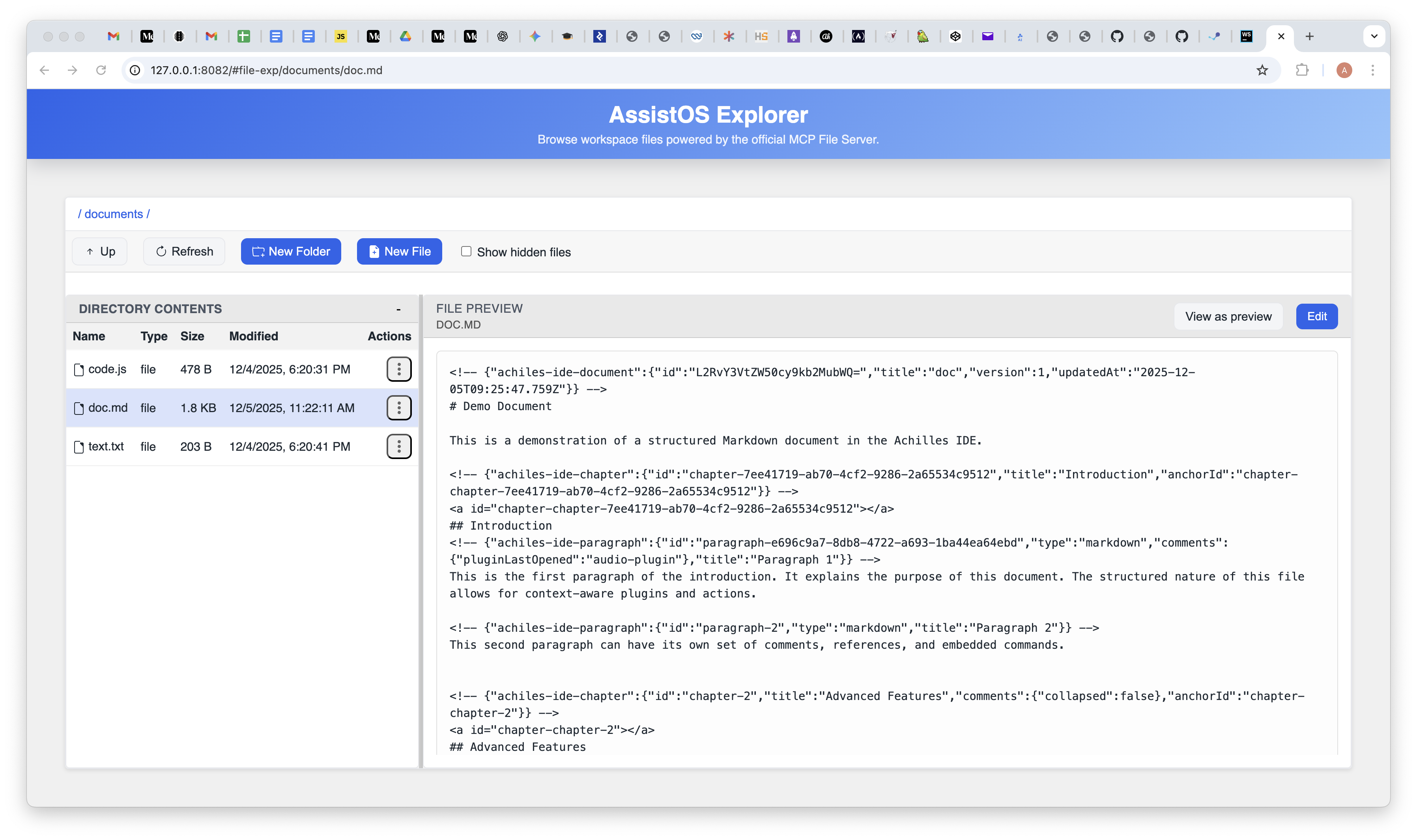 Markdown and text view